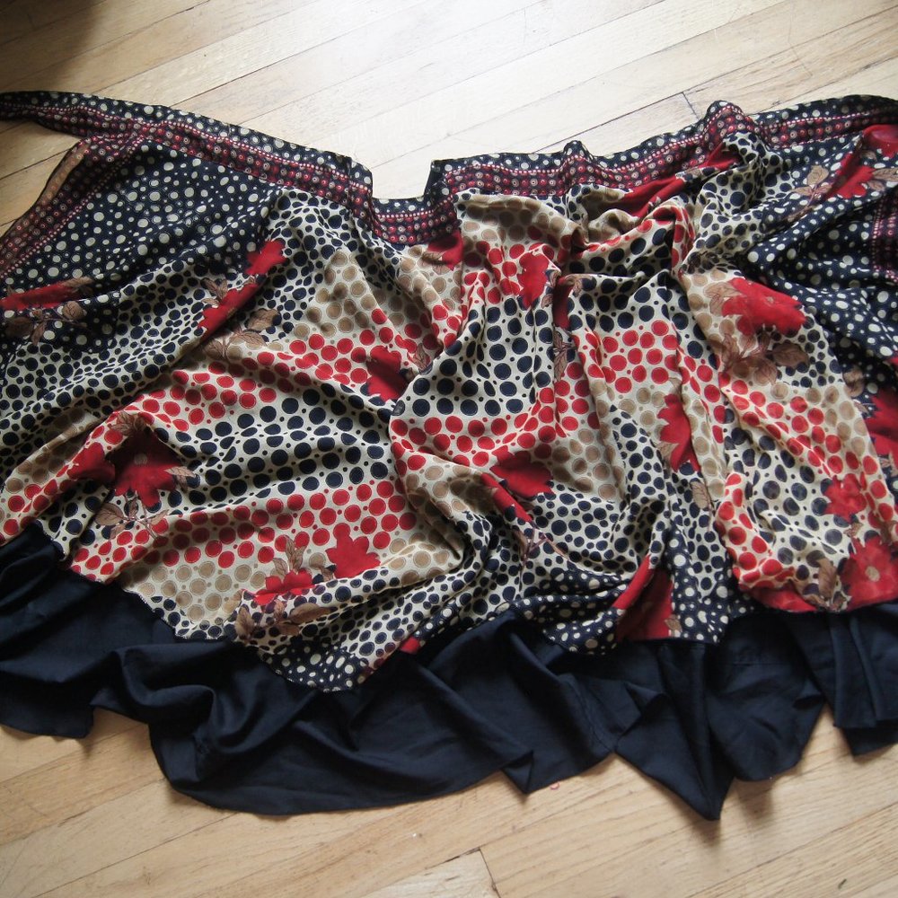 Iris Impressions Layered Convertible Wrap Skirt/Dress
